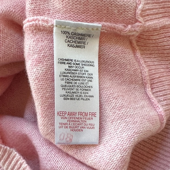 Brodie Cashmere Pink Sweater with White Star Size S - Picture 6 of 8